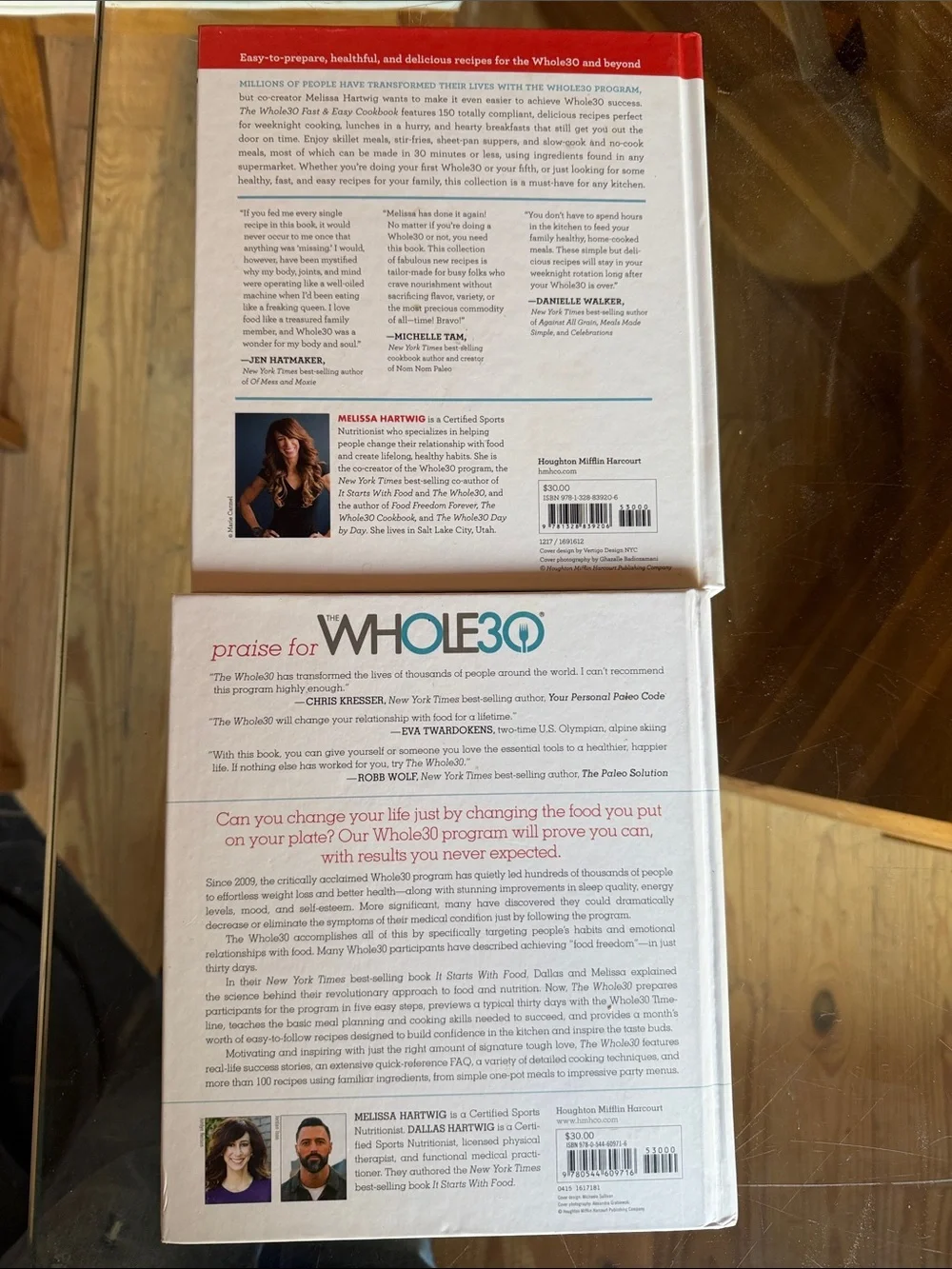 Whole30 cookbook MELISSA Hartwig fast and easy, the 30 day guide MSRP $60!